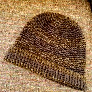 Brown and tan beanie / toboggan / hat